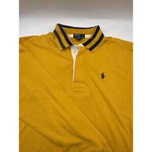 Polo Ralph Lauren Polo Shirt Youth XL(20) Yellow Long Sleeve Classic Pony Casual
